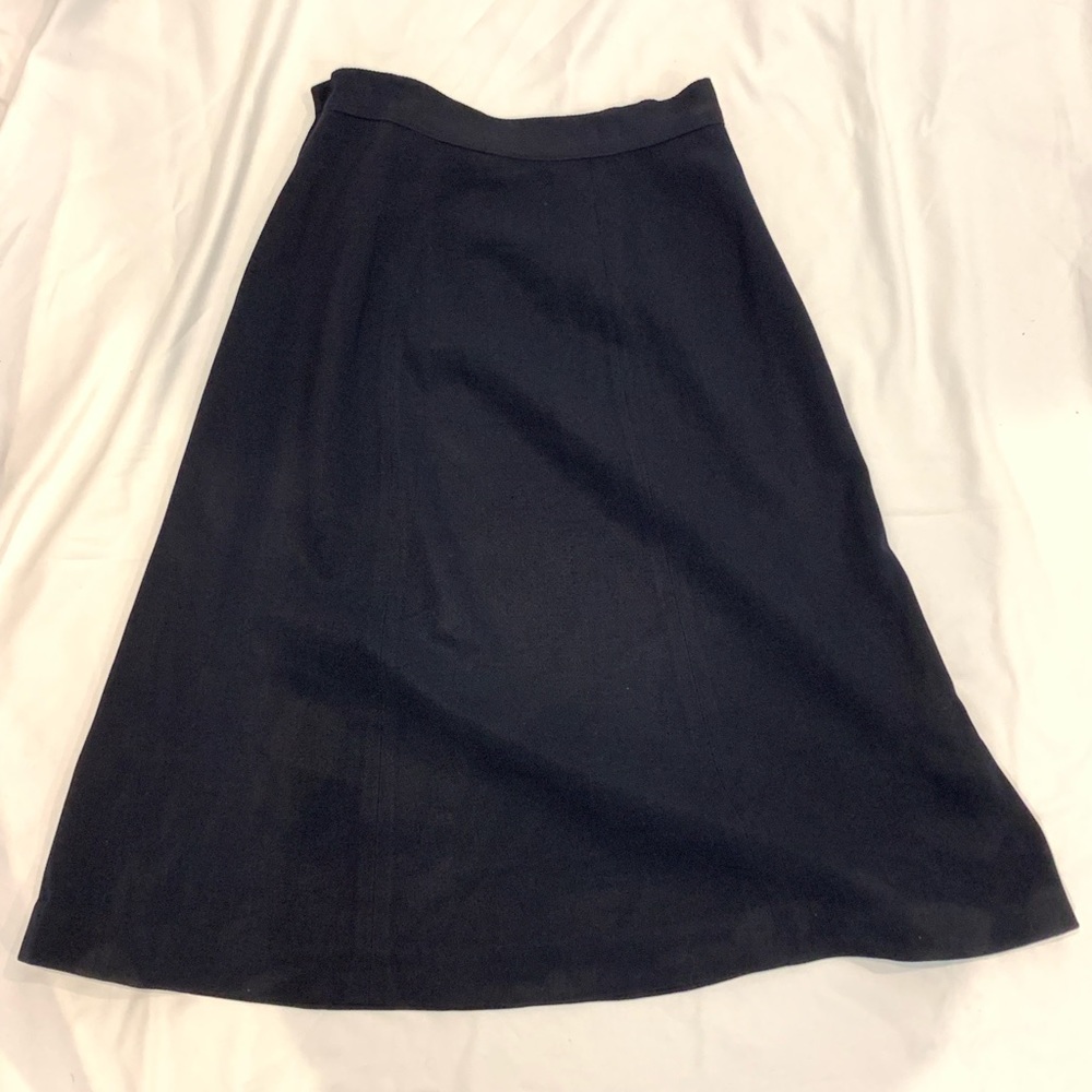 Vintage Navy A-line Skirt